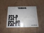 Yamaha Fs1 Instruktieboekje, Fietsen en Brommers, Handleidingen en Instructieboekjes, Ophalen of Verzenden, Gebruikt