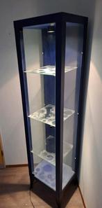 Vitrinekast met verlichting, Huis en Inrichting, Ophalen, 50 tot 100 cm, Zo goed als nieuw, 150 tot 200 cm