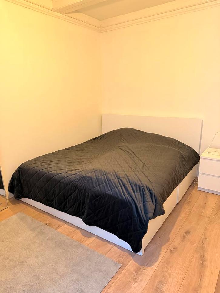 IKEA Malm Bed 180x200 met opberglades - Wit, Huis en Inrichting, Slaapkamer | Bedden, Zo goed als nieuw, Tweepersoons, 180 cm