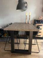 Bartafel met 4 barstoelen, Huis en Inrichting, Ophalen, Zo goed als nieuw