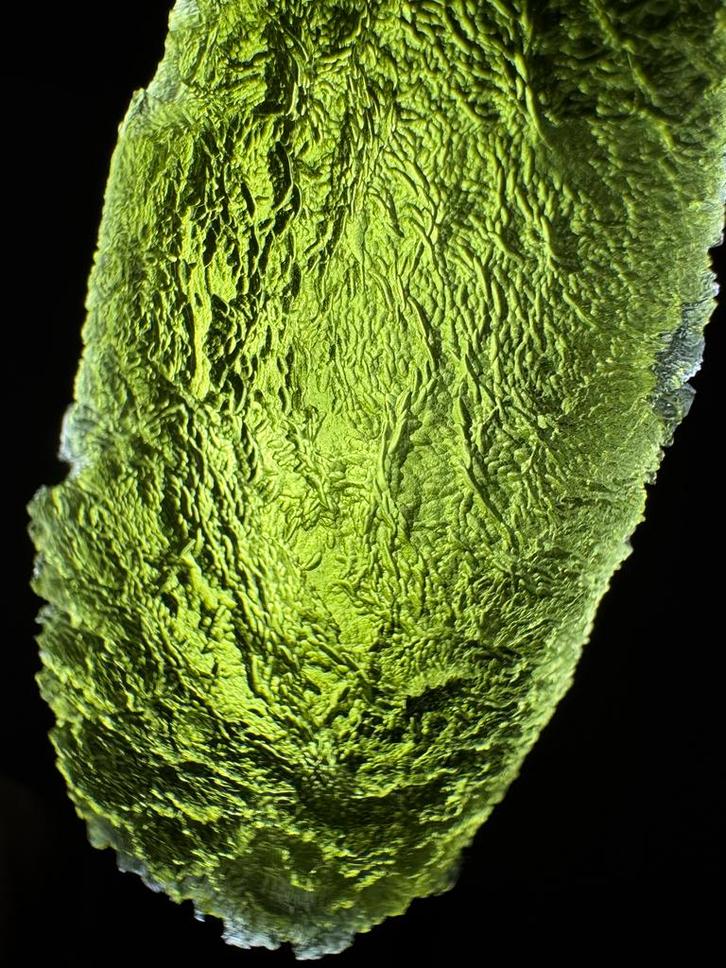 Moldaviet XL 48,81g - Besednice Stoh - Onbeschadigd, Verzamelen, Mineralen en Fossielen, Mineraal, Ophalen of Verzenden