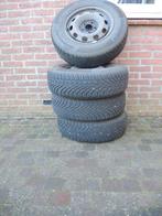 Set Continental ContiWinterContact 185/70 R14T op velg, Auto-onderdelen, Banden en Velgen, Ophalen, 14 inch, Gebruikt, Banden en Velgen