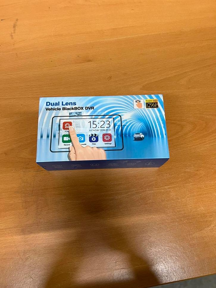 Dual Dashcam Auto - Voor + Achter - HD - Parkeermodus - 170, Auto diversen, Dashcams, Zo goed als nieuw, Ophalen of Verzenden
