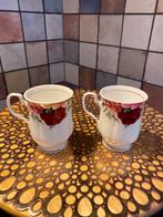 2 Rose Garden,Fine Bone China bekers,England,hoog 9.5 cm, Antiek en Kunst, Ophalen of Verzenden