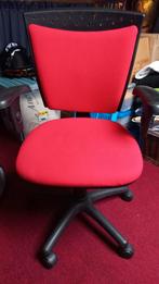 Rode Bureaustoel - Comfortabel en Stijlvol!, Ophalen, Gebruikt, Bureaustoel, Rood