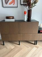 Ikea Besta/Bjorköviken opbergcombi kast | bruin eiken | zgan, Ophalen, 100 tot 150 cm, Eikenhout, Zo goed als nieuw