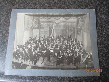 ANTIEKE FOTO-CONCERTGEBOUW- MUZIKANTEN/ ORKEST-CA1920 beschikbaar voor biedingen