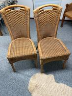 Rieten stoelen, Huis en Inrichting, Ophalen, Zo goed als nieuw, Riet of Rotan, Twee