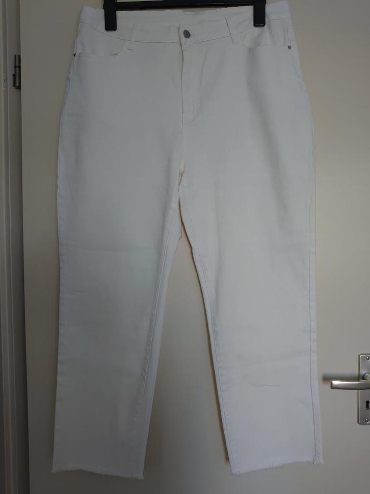 7/8 katoenen dames broek maat 46 - 48 Nieuw, Kleding | Dames, Broeken en Pantalons, Nieuw, Maat 46/48 (XL) of groter, Wit, Lang