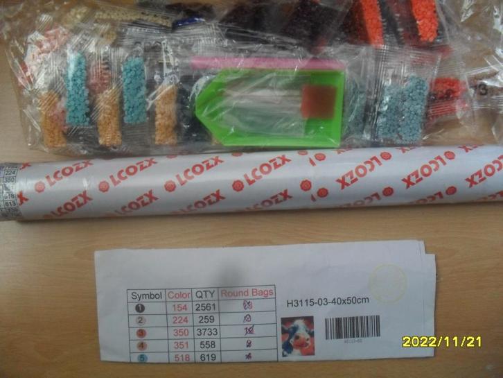 6 NIEUWE, Complete Diamond Painting pakketten., Hobby en Vrije tijd, Knutselen, Nieuw, Knutselwerk, Ophalen of Verzenden