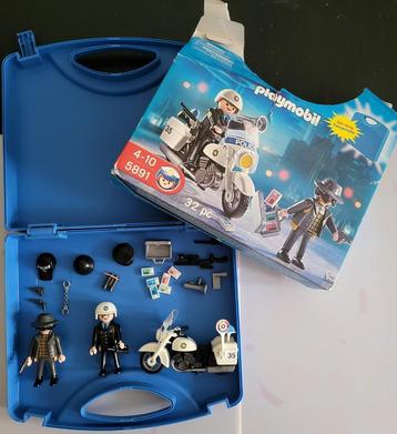 Playmobil 5891 Motoragent + boef beschikbaar voor biedingen