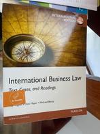 International Business Law book, Pearson, Zo goed als nieuw, Alpha, HBO