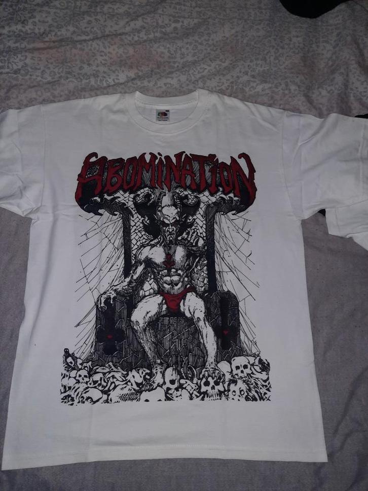 Abomination shirt maat L death metal entombed master, Kleding | Dames, T-shirts, Zo goed als nieuw, Zwart, Korte mouw, Ophalen of Verzenden