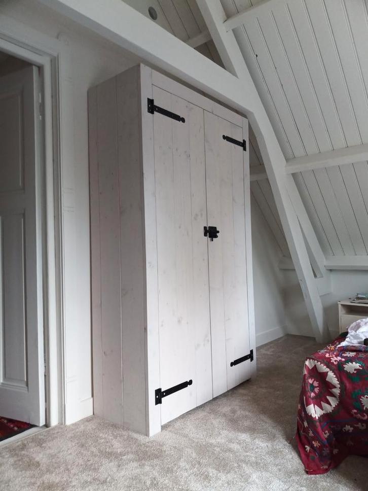 Maatwerk massief houten kledingkasten white wash, Huis en Inrichting, Kasten | Kledingkasten, Nieuw, Ophalen of Verzenden