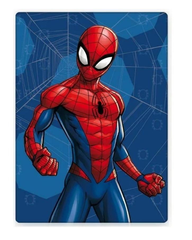 Spiderman Fleece Deken - Marvel, Kinderen en Baby's, Kinderkamer | Beddengoed, Nieuw, Deken of Dekbed, Blauw, Jongetje, Ophalen of Verzenden