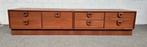 teak kasten, jaren 60, vintage, Ophalen, Gebruikt, 25 tot 50 cm, Minder dan 100 cm