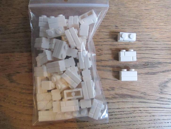 LEGO Masonry Brick/brick met baksteen-motief per 50st White, Kinderen en Baby's, Speelgoed | Duplo en Lego, Nieuw, Lego, Ophalen