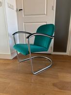 Gispen 414 fauteuil 1955-1965 2st gerestaureerd, Huis en Inrichting, Bauhaus, Ophalen of Verzenden, Zo goed als nieuw, Metaal