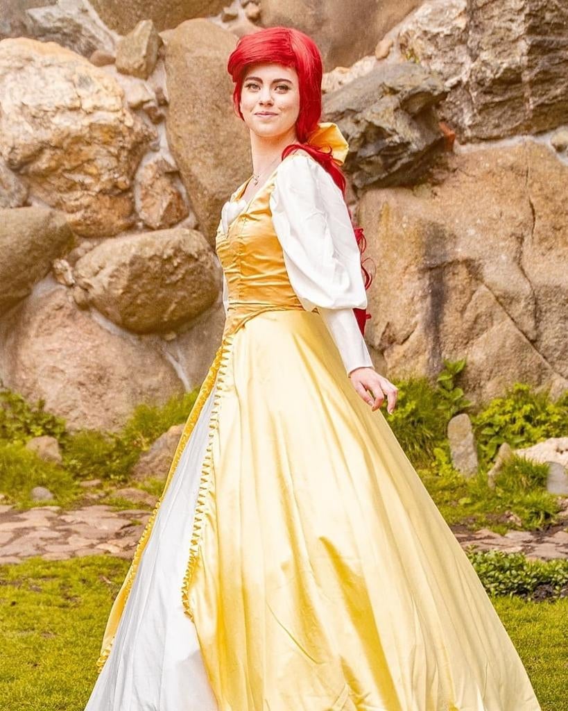 Zeemeermin Prinses Jurk Kostuum - Maat S, Handgemaakt, Ophalen of Verzenden, Kleding, Handgemaakt, Maat 36 (S)