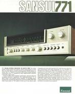 Sansui receiver 771, Ophalen, Zo goed als nieuw, Minder dan 60 watt, Overige merken