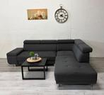 Hoekbank Antraciet - Bezorging mogelijk, Huis en Inrichting, Banken | Voetenbanken en Poefen, 125 cm of meer, 125 cm of meer, Ophalen of Verzenden