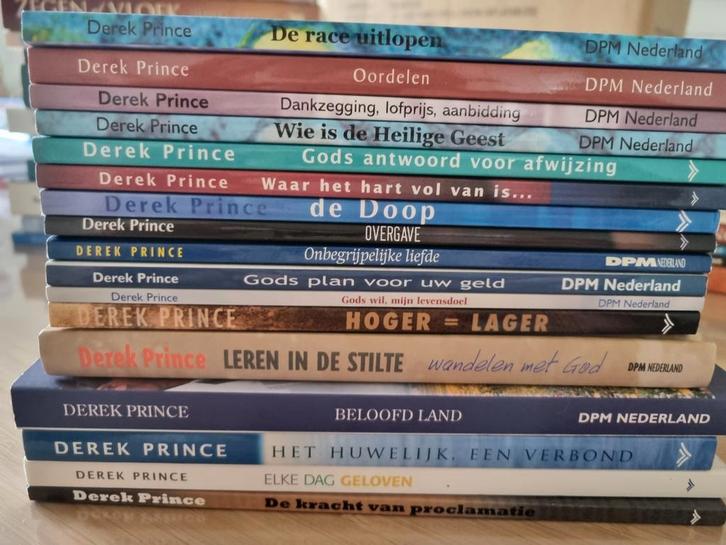 Derek Prince Bijbelstudie Boeken - Collectie van 60 stuks, Boeken, Godsdienst en Theologie, Ophalen of Verzenden