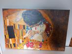 Canvas Gustav Klimt (de Kus), Print, Zo goed als nieuw, Ophalen