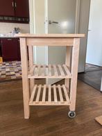 Ikea werkblok / roltafel, Huis en Inrichting, Tafels | Sidetables, Ophalen, Zo goed als nieuw, Rechthoekig