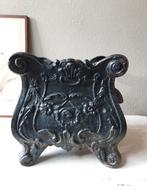 Oude zwarte vierkante jardiniére., Antiek en Kunst, Curiosa en Brocante, Ophalen