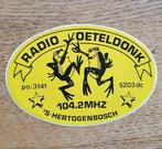 Sticker amateur zender Radio Oeteldonk, DEN BOSCH, Verzamelen, Ophalen of Verzenden, Zo goed als nieuw