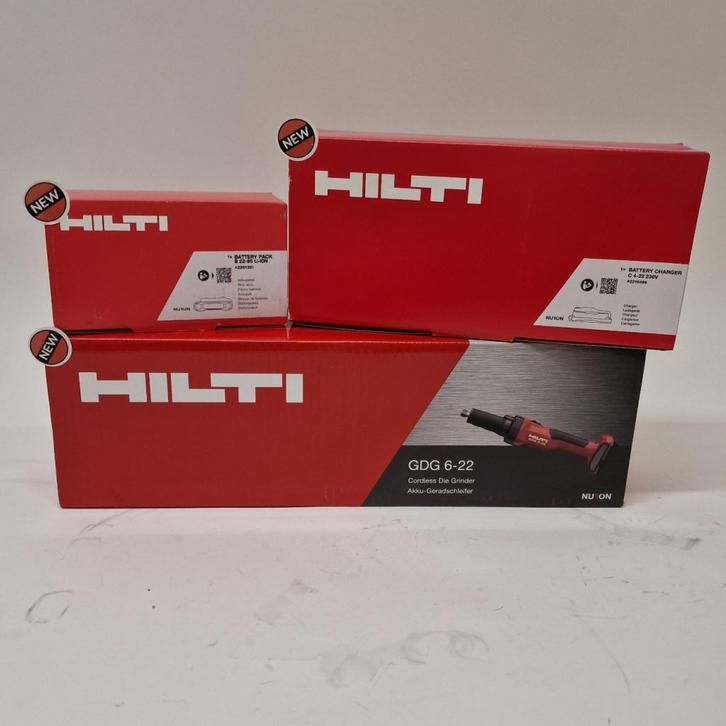 Hilti GDG 6-22 RechteSlijper op Accu Set | Nieuw, Doe-het-zelf en Verbouw, Gereedschap | Slijpmachines, Nieuw