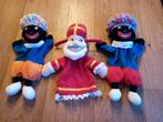 Vintage handpoppen Sinterklaas en 2 Pieten., Ophalen of Verzenden, Gebruikt, Overige typen