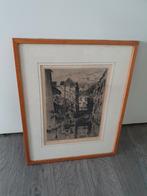 Hendrik de Laat Tolbrugstraat Den Bosch, Antiek en Kunst, Kunst | Etsen en Gravures, Ophalen of Verzenden