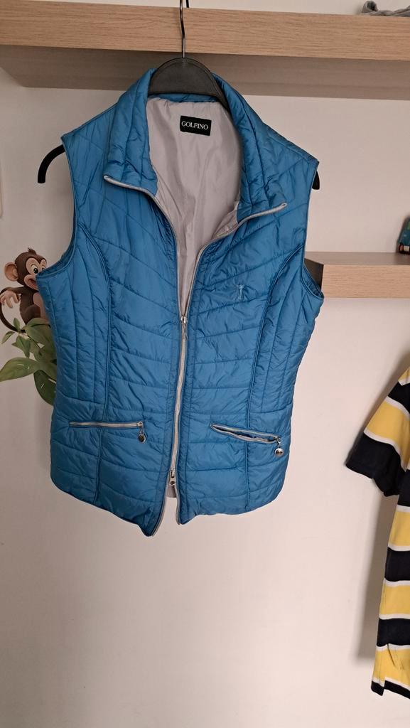 Golfino bodywarmer blauw - Maat M, Kleding | Dames, Bodywarmers, Zo goed als nieuw, Maat 38/40 (M), Blauw, Ophalen of Verzenden