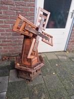 Grote Houten Sier Molen voor de Tuin, Tuin en Terras, Ophalen, Gebruikt, Hout, Overige typen