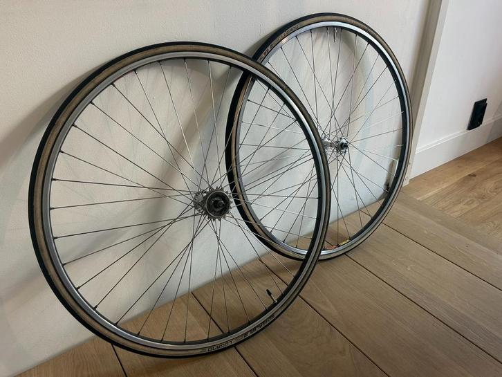 Mavic G40 700x23c retro/vintage wielen met Dura-Ace naven, Fietsen en Brommers, Fietsonderdelen, Gebruikt, Racefiets, Wiel, Ophalen