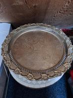 Marokkaans dienblad, Ophalen, Rond, Hout