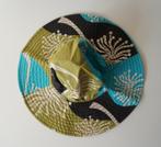 Zomerhoed turquoise mosgroen 100% katoen zomer, Ophalen of Verzenden, Zo goed als nieuw, 56 of 57 cm (M, 7 of 7⅛ inch), Hoed