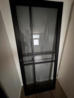 Svedex opzetdeur met rookglas en valstip voor tocht!, Doe-het-zelf en Verbouw, Deuren en Horren, Ophalen, 80 tot 100 cm, Binnendeur