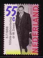 Nederland 1986 1358 Willem Drees, Gest, Postzegels en Munten, Postzegels | Nederland, Ophalen of Verzenden, Na 1940, Postfris