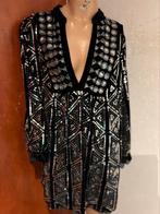 Zara jurk met lovertjes L velvet zgan, Kleding | Dames, Jurken, G, G, Maat 42/44 (L), Ophalen of Verzenden