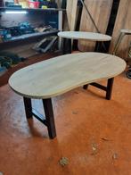 Massief eiken organische salontafel 120x65x50cm, Huis en Inrichting, Tafels | Salontafels, Ophalen, 100 tot 150 cm, 50 tot 100 cm