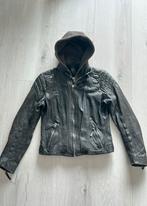 Stoer leren Gipsy bikerjack - maat s-klein scheurtje in mouw, Ophalen of Verzenden, Gedragen, Maat 36 (S), Zwart