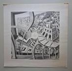 M.C. Escher - poster Prentententoonstelling (Pythagoras), Vierkant, Ophalen of Verzenden, Zo goed als nieuw, A1 t/m A3