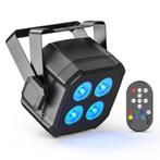 DJLicht 4x8W RGBWYPC vierkante ledpar met afstandsbediening, Muziek en Instrumenten, Licht en Laser, ., Nieuw, Ophalen of Verzenden