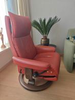 Stressless leren Elektrische Relaxstoel - Uitstekend!, Huis en Inrichting, Ophalen, Metaal, 75 tot 100 cm, Zo goed als nieuw