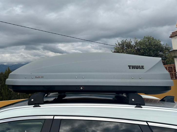 Thule Pacific 200 dakkoffer + Nordrive dakdragers, Auto diversen, Dakkoffers, Gebruikt, Ophalen