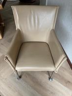 4 eetkamer stoelen leer Bert de Plantagie, Huis en Inrichting, Stoelen, Ophalen, Gebruikt, Overige kleuren, Leer