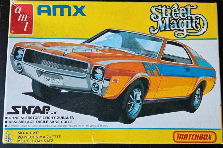 Matchbox/AMT  Street Magic AMX Snap 1:43, Hobby en Vrije tijd, Modelbouw | Auto's en Voertuigen, Nieuw, Auto, 1:50 of kleiner