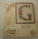 Vintage Lanarte borduurpakket Letter G, Ophalen of Verzenden, Nieuw, Handborduren, Borduurpakket